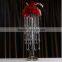 beautiful fashion tall modern crystal glass flower stand designs