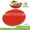 Kitchen Utensil Non-slip Heat Resistant Bule Color Silicone Hot Mat