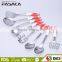 TSY003-SLS Stainless steel Slotted spoon with PP + TPR handle tie card packing kitchen stainless steel utensils