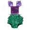 wholesale boutique kaiya clothing baby ruffle mermaid bodysuit                        
                                                Quality Choice