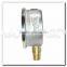 High quality 2.5inch 60mm bottom bar manometre