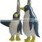 Lovely duck painted shower curtain hooks