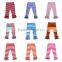 Wholesale 2016 triple ruffle fully strip solid sew sassy boutique baby icing ruffle pants
