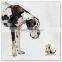 ROYI ART Cat and Dog Modern Oil Painting with stretchered frame Wholesale