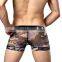 Sexy Thin Men Boxer Shorts Rose Print Fashion Mesh Underpant for Men