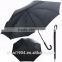 High quality winproof straight rain umbrella with hook handle
