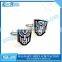 Silver metal men's designer cufflink