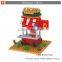 276pcs mini plastic enlighten fast food car block toy set