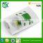 China factory food grade accept printed white krafp paper stand up pouch with zipper and clear window for dried food