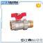 ART.1022 China Manufacturer Lever Handle CW617N PN 25 600 WOG Water Oil Gas Forged 1" 1 Inch Brass Ball Valve for Wholesale