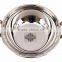 IndianArtVilla Handmade Steel Kadhai Karahi Wok With Brass Handle 750 ML - Serving Indian Food Dal Curry Vegetable Home Hotel