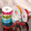 custom transparent top quality webbing nylon plain organza ribbon