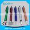 promotion click action plastic ball pen with black grip, spray paint barrel