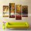 Beautiful streetscape yellow tree canvas prints for living room