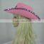 Pink felt top hats cowboy hat with glitter five-pointed star