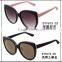 ADE WU UV400 Ladies Cat Eye Sunglasses Oversized Frame Summer Transparent Big Sun Glasses