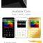 2016 New Item Ultra Thin AIEK V5 Card Mobile Phone Pocket Mini Phone Touch Keyboard Quad-Band Multi-languages