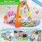 hot sale and new piano fitness frame toys.china kids toys play gym mat musical baby play mat piano kick play mat