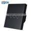 EU black color toughened glass panel touch switch