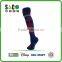 Fancy red snow pattern red and white stripe blue knee-high sports socks