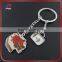 Custom Cute Design Food Shaped Keyrings Metal Cup Cake Shape Keychain
