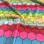 2016 Unique Style 100% polyester Colorful Hexagon Print Fabric