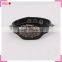 Cheap leather bracelets with skull decoration, personalized leather cuff bracelet wholesale
