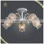 Hot Sale E14 Glass Shade Ceiling Lamp 5 Lights, Certificated Ceiling Lamp