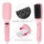 New black 2 in 1 Anion LCD Electric brush hair straightener digital