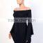 Bonvatt One-collar collar large sleeves nightclothes dress skirt bandage dress