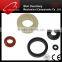 Black/white round flat nylon rubber washer