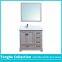Urban Gray Bath Vanity Set Carrara White Marble Top Single And Double Sink