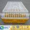 The plastic chicken transport cage