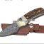 OEM Damascus full tang hunting knife