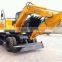 Chinese construction machine JGM909 wheeled excavator