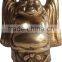 brass laughing golden buddha