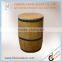 2017 latest antique decorative wooden storage organizer cask with barrel shape