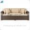 Outdoor patio resin wicker wholesale best price three seater lounge sofa