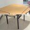 Hot sale PVC Covered Plywood Square/Round Folding BanquetTable QZ6008
