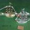 Iron Boat Shape Crafts With Sails for Decoration