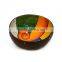 Cheap price handmade Vietnam lacquer coconut bowl from natural coconut shell bowl