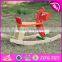 2017 New design funny rocking horse toddlers wooden ride on toys W16D109-S