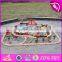 New style 142 pcs children construction toy wooden toy train track W04C072