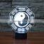 Eight Diagrams 3D Vision Night Light 7 Color Change LED Table Lamp Xmas Toy Gift