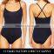 OEM/ODM black young girl sexy fashion bikini one piece swimming suits