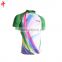 Manufacture Western Heat Transfer sublimation football jerseys,rugby training sets,Rainbow stripes short pants