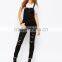 2015 China factory OEM ODM fashionable customized Skinny Fit Overall Jumpsuit With Distressing
