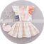 High Quality Baby Girl Baby Clothes Set Fly Sleeve Tee Shirt And Overalls Skirt Two Piece