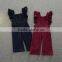 2017 Fashion Clothing for Children Girls Ruffle Jeans Jumpsuit