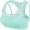 fashionable women's training mid-support reflective sports bra